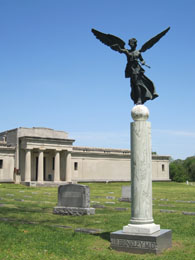 Grave of John R Brinkley at Forest Hill Cemetery in Memphis, Tenn.