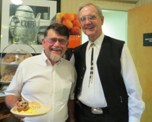 Dr, Tom Cloer with Hack Ayers in Hampton Inn, Caryville, TN