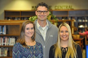 Pictured from left are Morgan McKenzie, Greg Fish and Melanie Callahan.