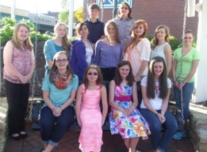 The Easley Piano Teachers Forum held its annual Alma Carter Scholarship Auditions on March 14. Pictured are students that recieved awards during the event. Front row, from left: Emily McDaniel, Avril Adams, Abigail Martin and Ashley Keyes. Second row: Emileigh Bolton, Audrey Brown, Grace Chen, Erin Batson, Julie Nalley, Amy Looper and Lydia Nalley. Third row: Max Knutson and Hunter Stewart.