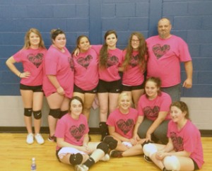 17U Runner-Up — Standing: Adrianna Cogdill, Angel Pelfrey, Breanna Simpson, Ashley Johnston, Abbi Roach and Coach Chuck Patterson. Sitting: Brandie Durham, Tiffany Patterson, Asst. Coach Brittany Cox and Hannah Bowen.