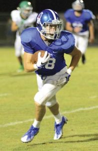 Tommy McGaha/Courier Pickens junior Daniel Hooper looks for running room after making a catch against Easley on Friday night.