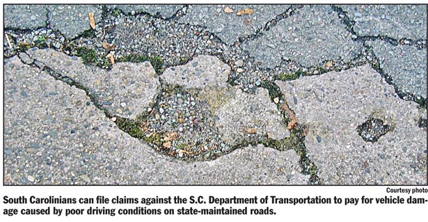 Tired of potholes? Call SCDOT now