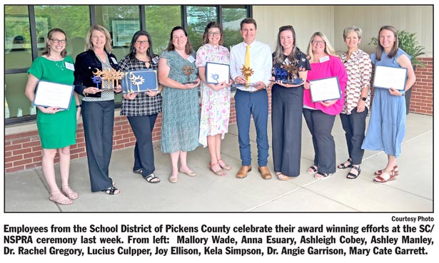 School District of Pickens County receives 27 awards for outstanding communication efforts