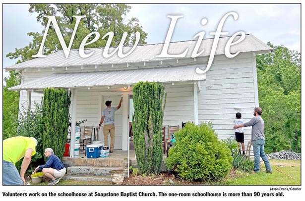 Volunteers revitalize old Soapstone schoolhouse