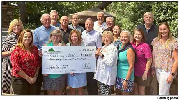 Keowee Vineyards make donation to help ‘Feed A Hungry Child’