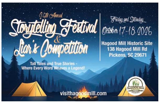 Liar’s Competition returns to Hagood Mill Oct. 17 & 18