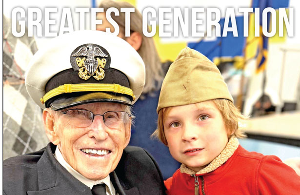 WWII vet Pace visits Hagood Elementary for Veterans Day